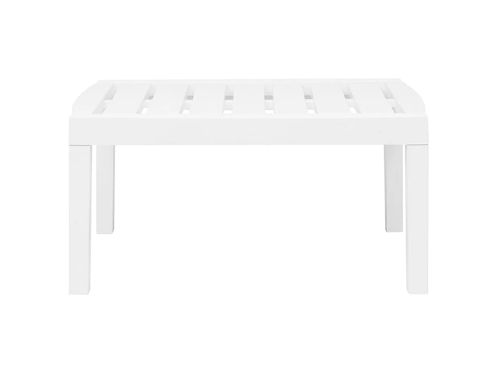 Salon de jardin 3 pcs Plastique Blanc 3