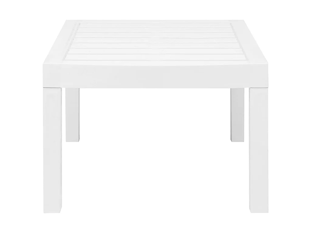 Salon de jardin 3 pcs Plastique Blanc 3