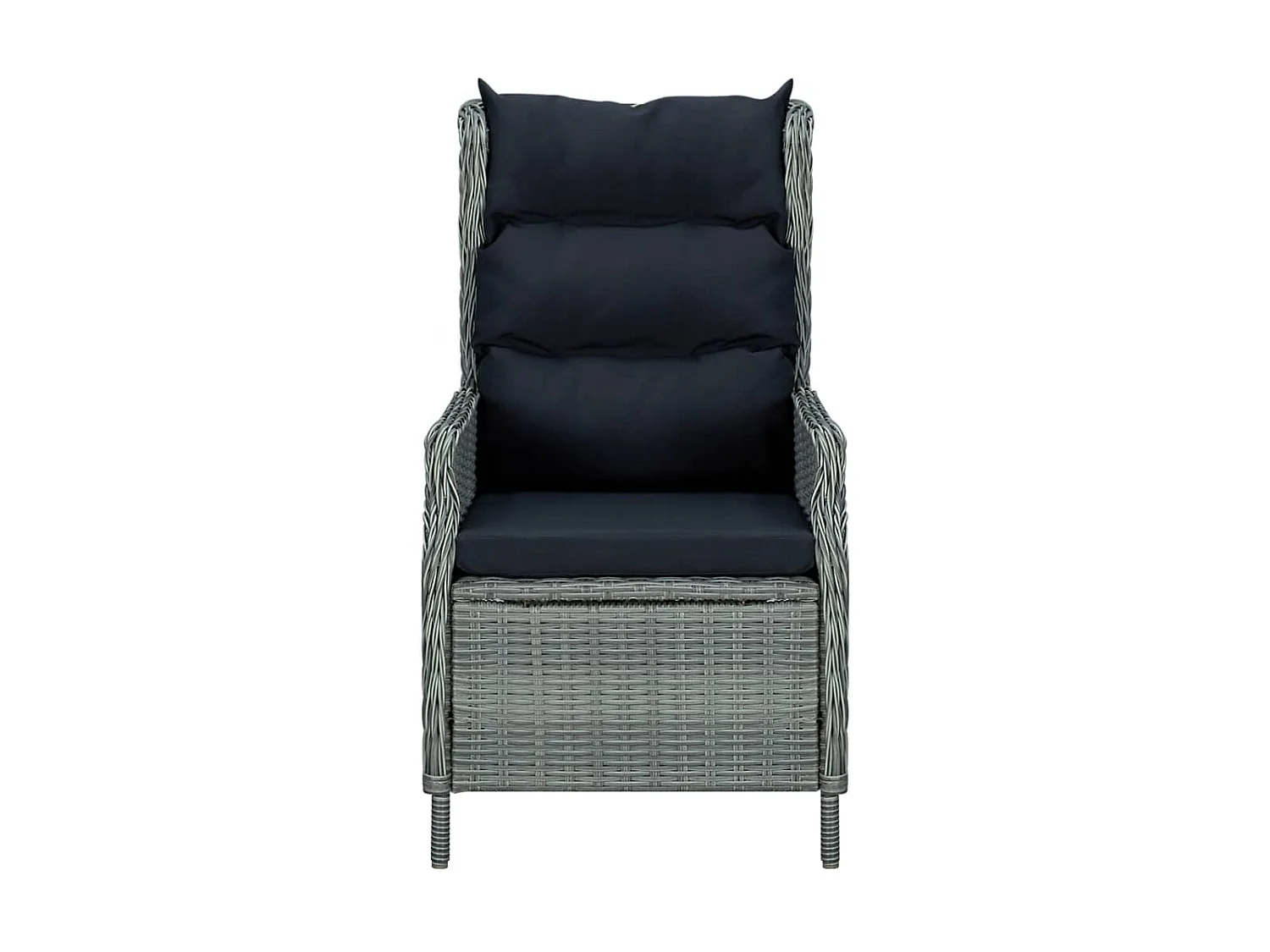 Ensemble de salle à manger de jardin 3 pcs Gris clair 6