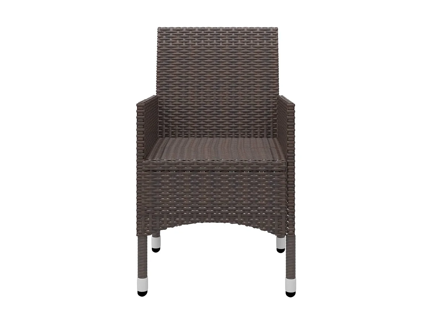 Ensemble de salle à manger de jardin 5 pcs Marron 7