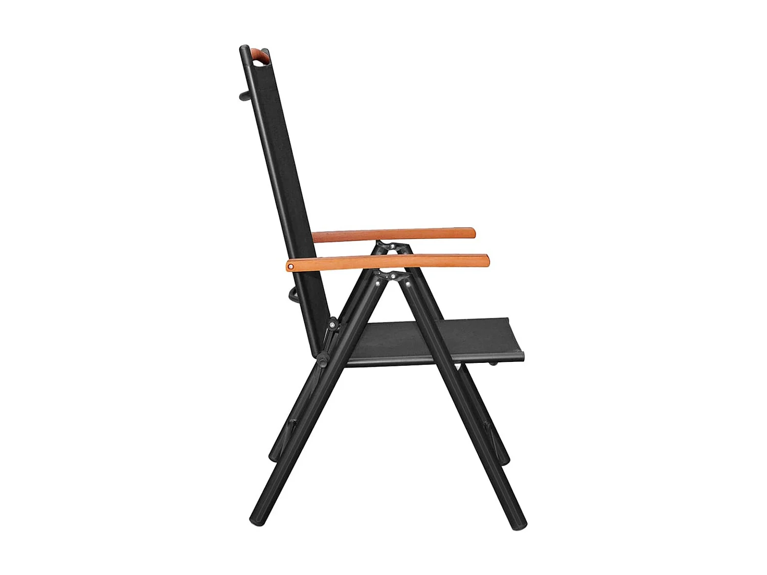 Ensemble de salle à manger de jardin 5 pcs Aluminium Noir 3