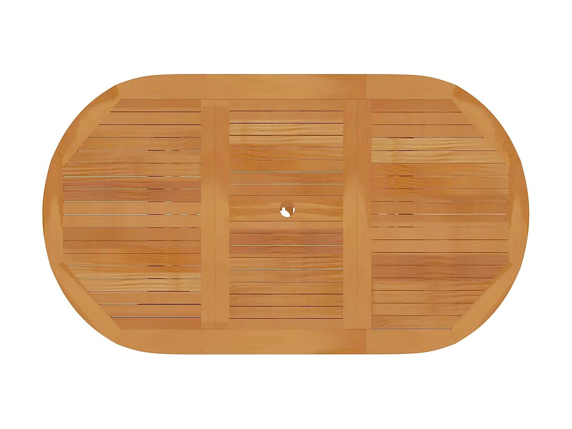 Salon de jardin 7 pcs Bois de teck massif 6