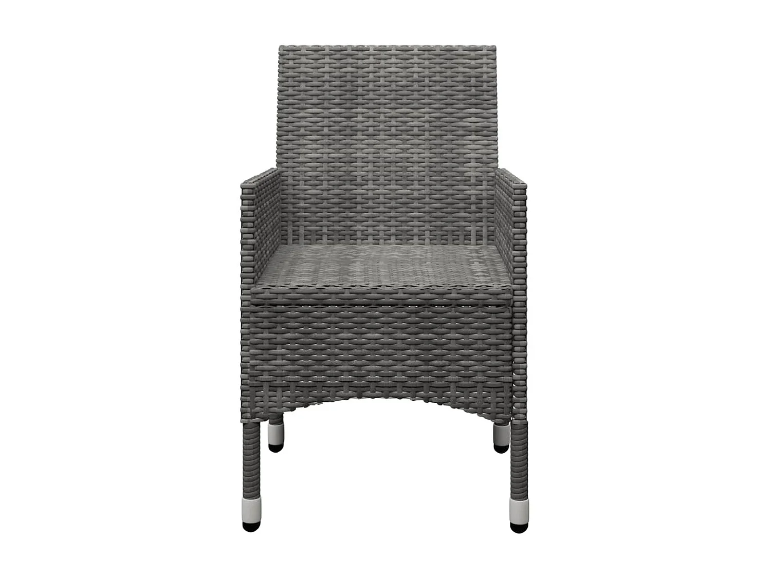 Ensemble de salle à manger de jardin 5 pcs Gris 12