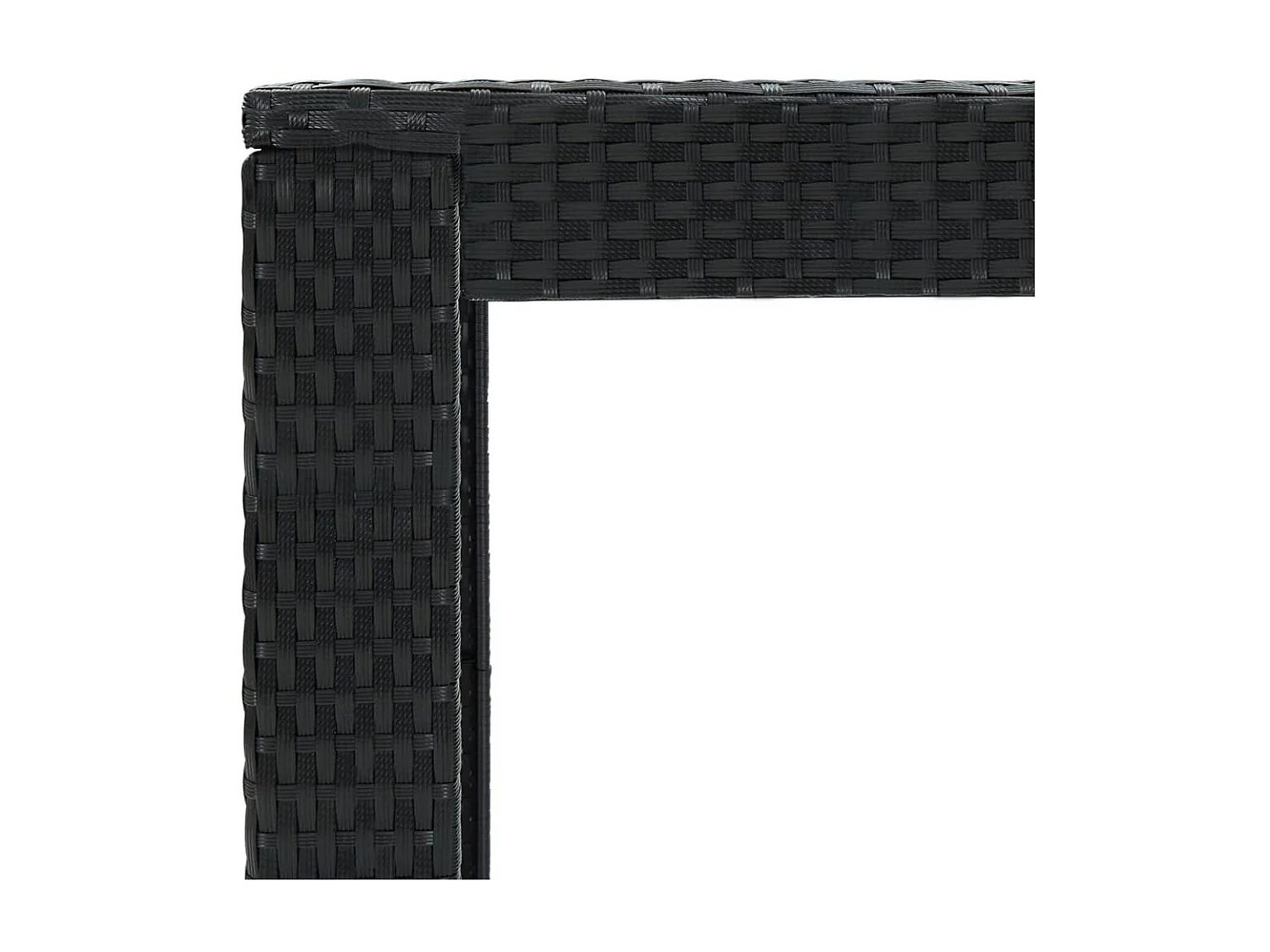 Ensemble de bar de jardin 7 pcs et coussins Résine tressée Noir 6