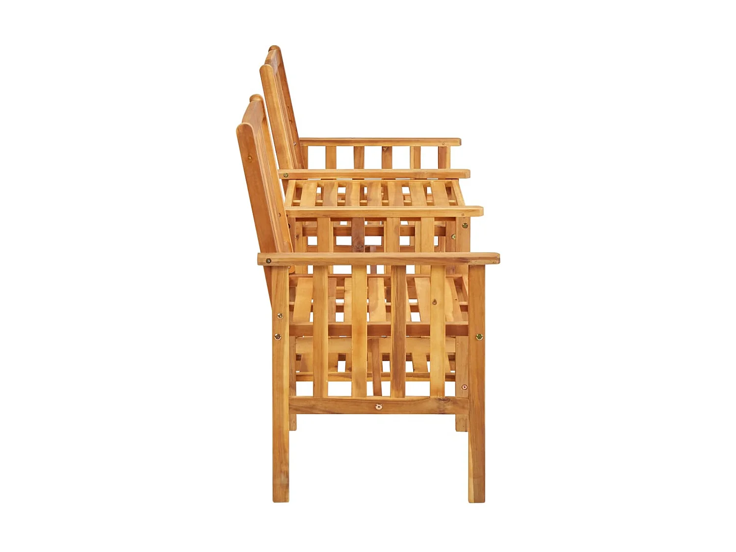 Chaises de jardin avec table à thé 159x61x92 Bois d'acacia 2