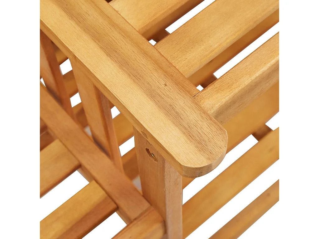 Chaises de jardin avec table à thé 159x61x92 Bois d'acacia 2