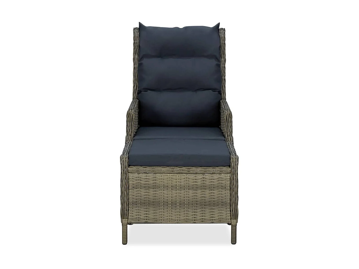 Mobilier à dîner jardin 9 pcs et coussins Résine tressée Marron 4