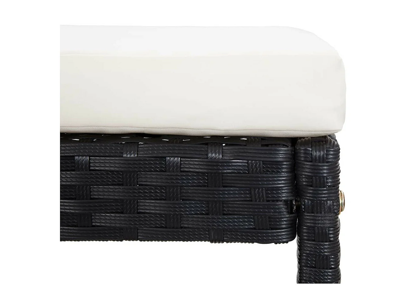 Mobilier de bar d'extérieur 5 pcs Résine tressée et verre Noir