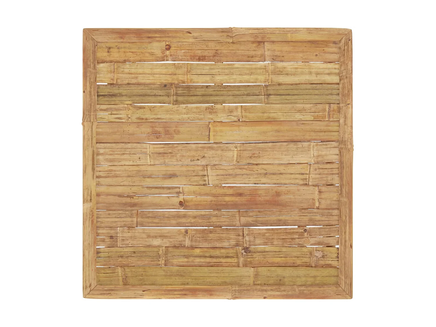 Salon de jardin 5 pcs avec coussins blanc crème Bambou 3