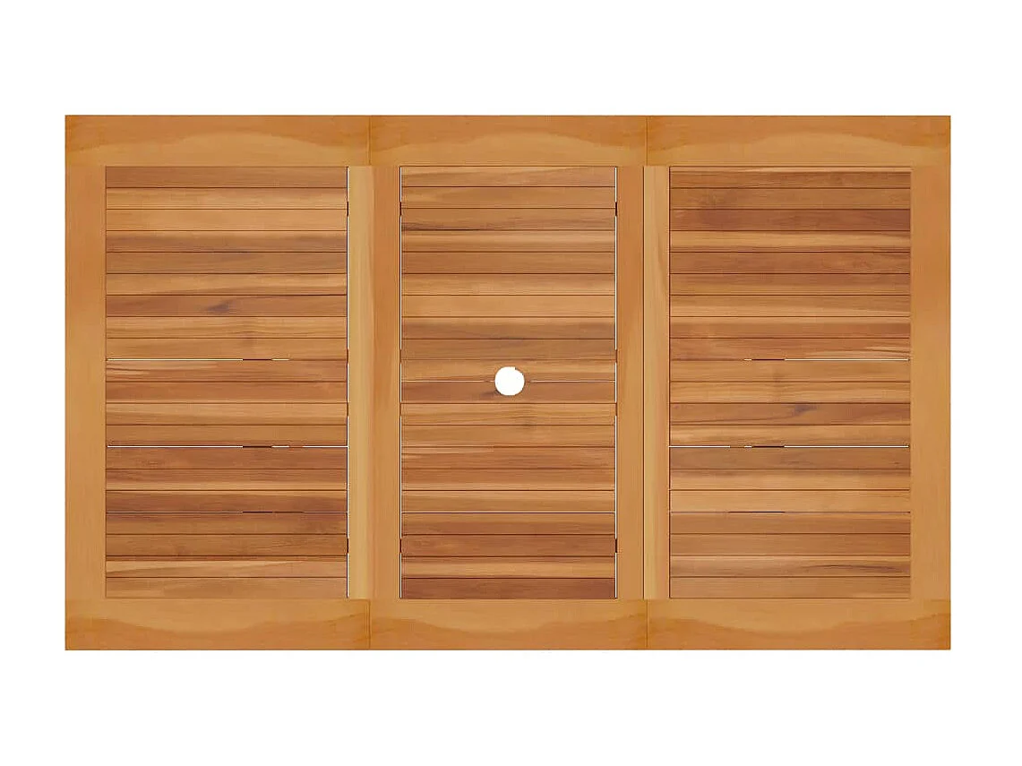 Ensemble de salle à manger de jardin 5 pcs Bois de teck massif 7