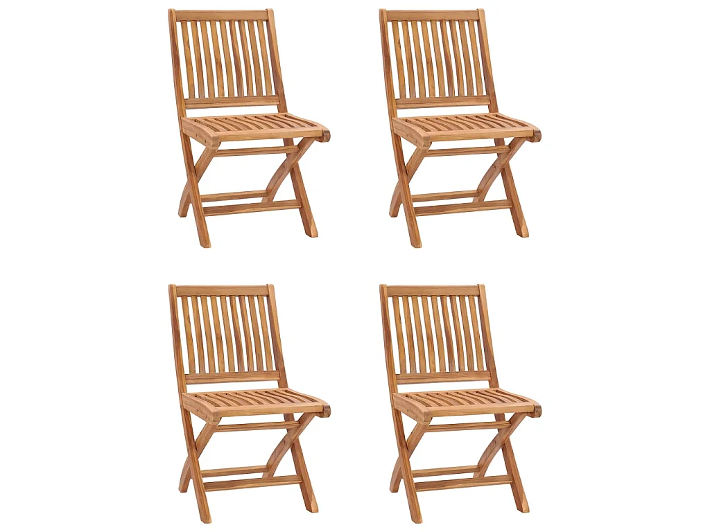 Ensemble de salle à manger de jardin 5 pcs Bois de teck massif 7