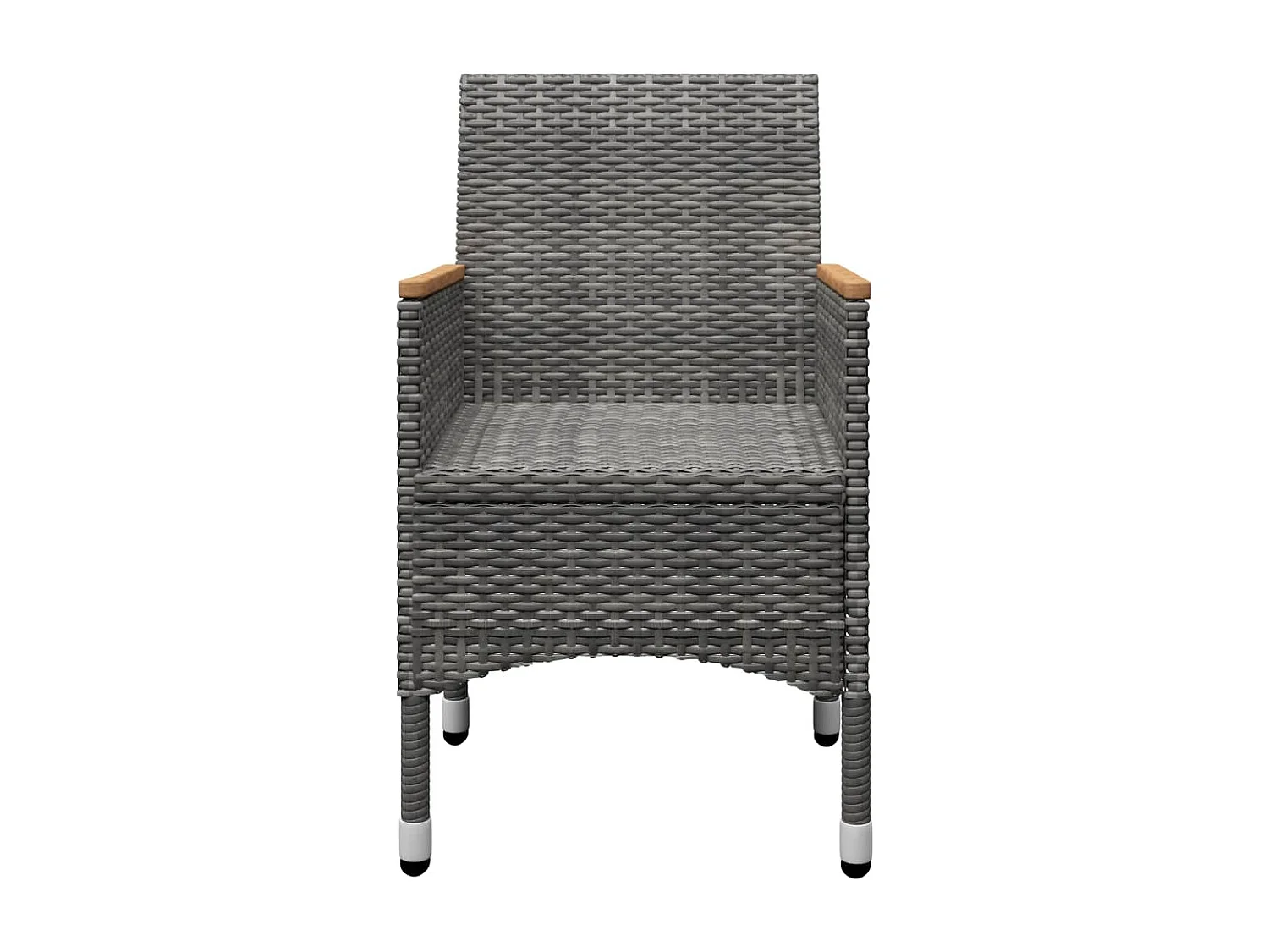 Ensemble de salle à manger de jardin 3 pcs Gris 24