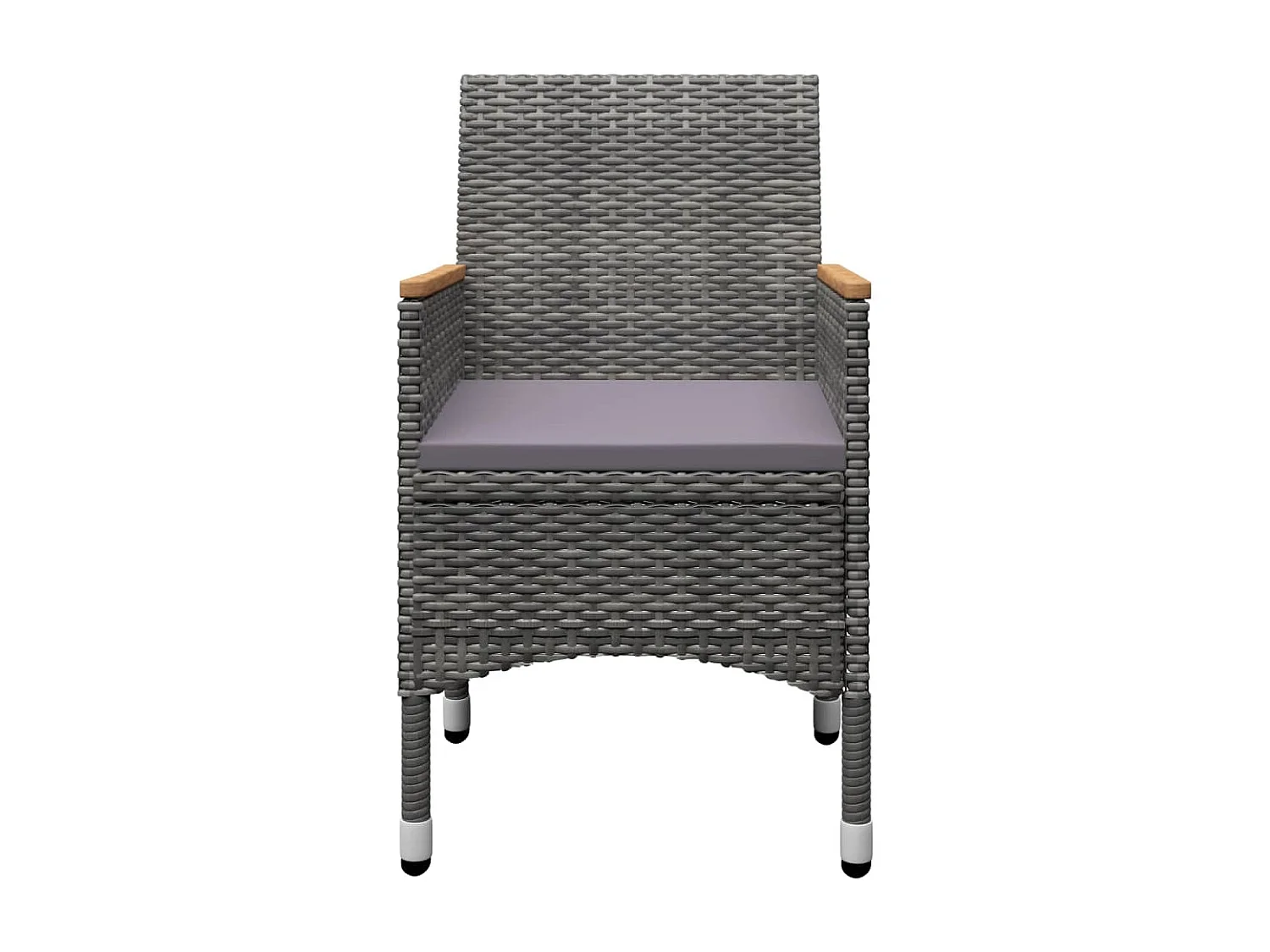 Ensemble de salle à manger de jardin 3 pcs Gris 24