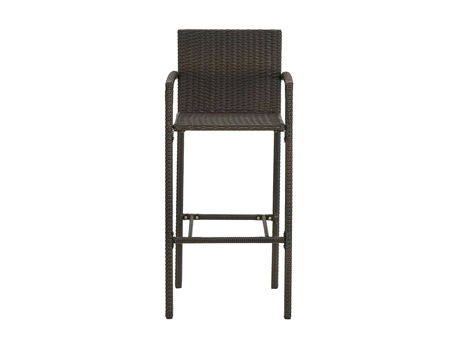 Ensemble de bar de jardin 3 pcs Marron 3