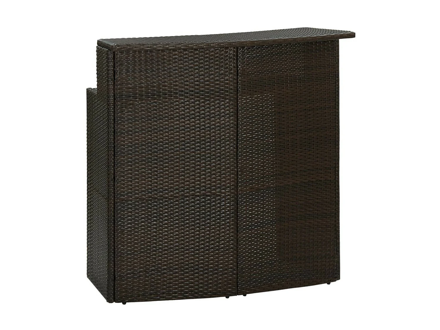 Ensemble de bar de jardin 3 pcs Marron 3