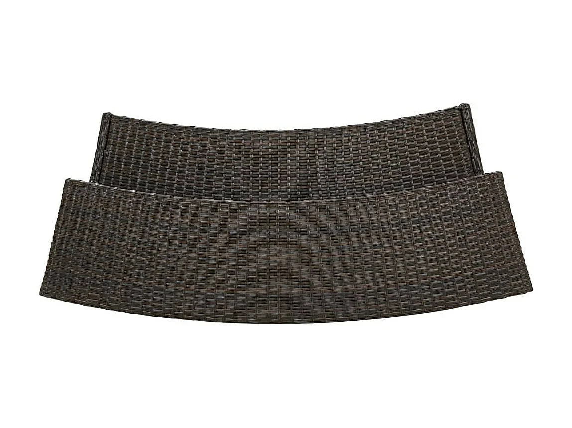 Ensemble de bar de jardin 3 pcs Marron 3