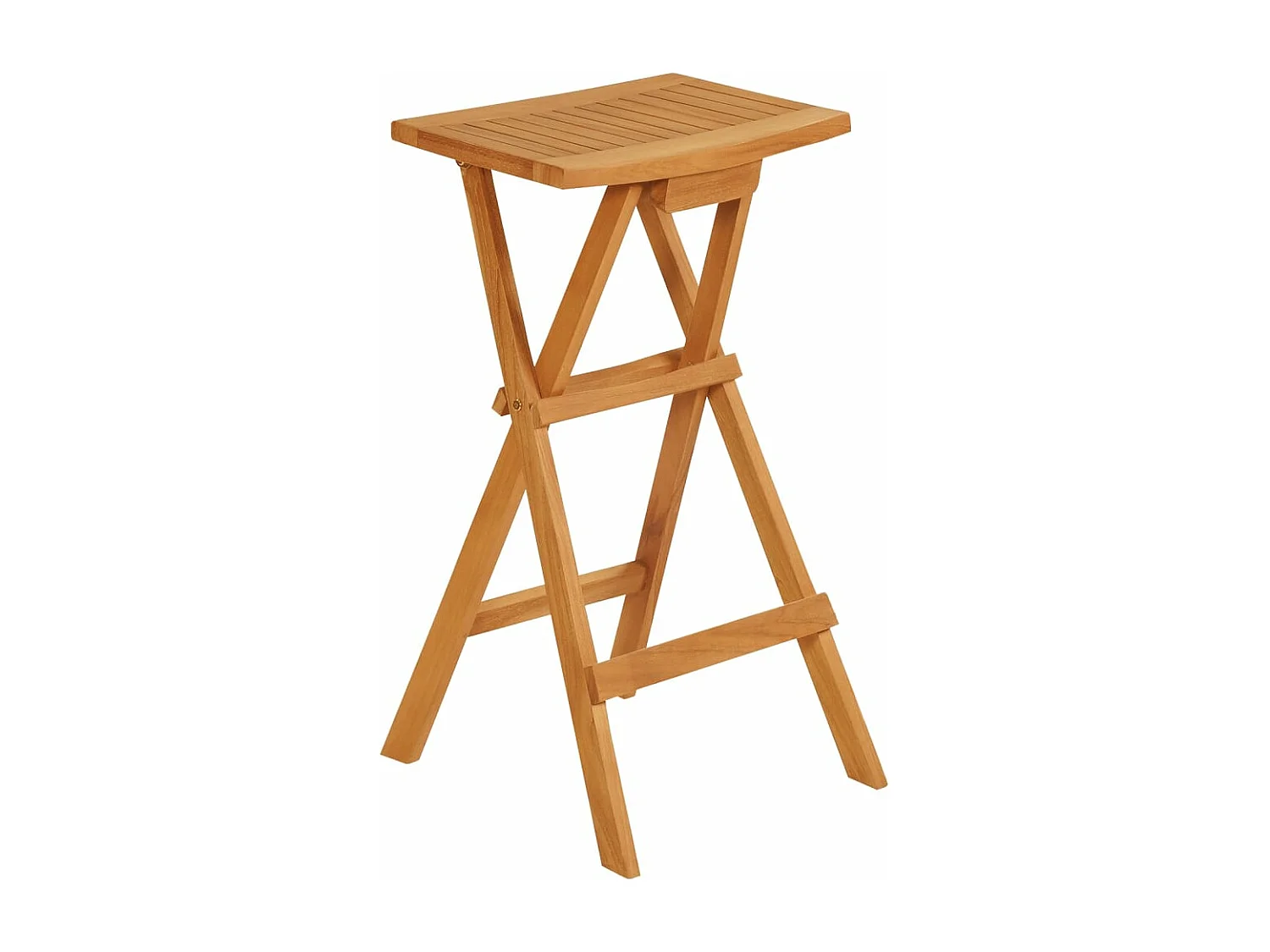 Ensemble de bar pliable 5 pcs Bois de teck massif