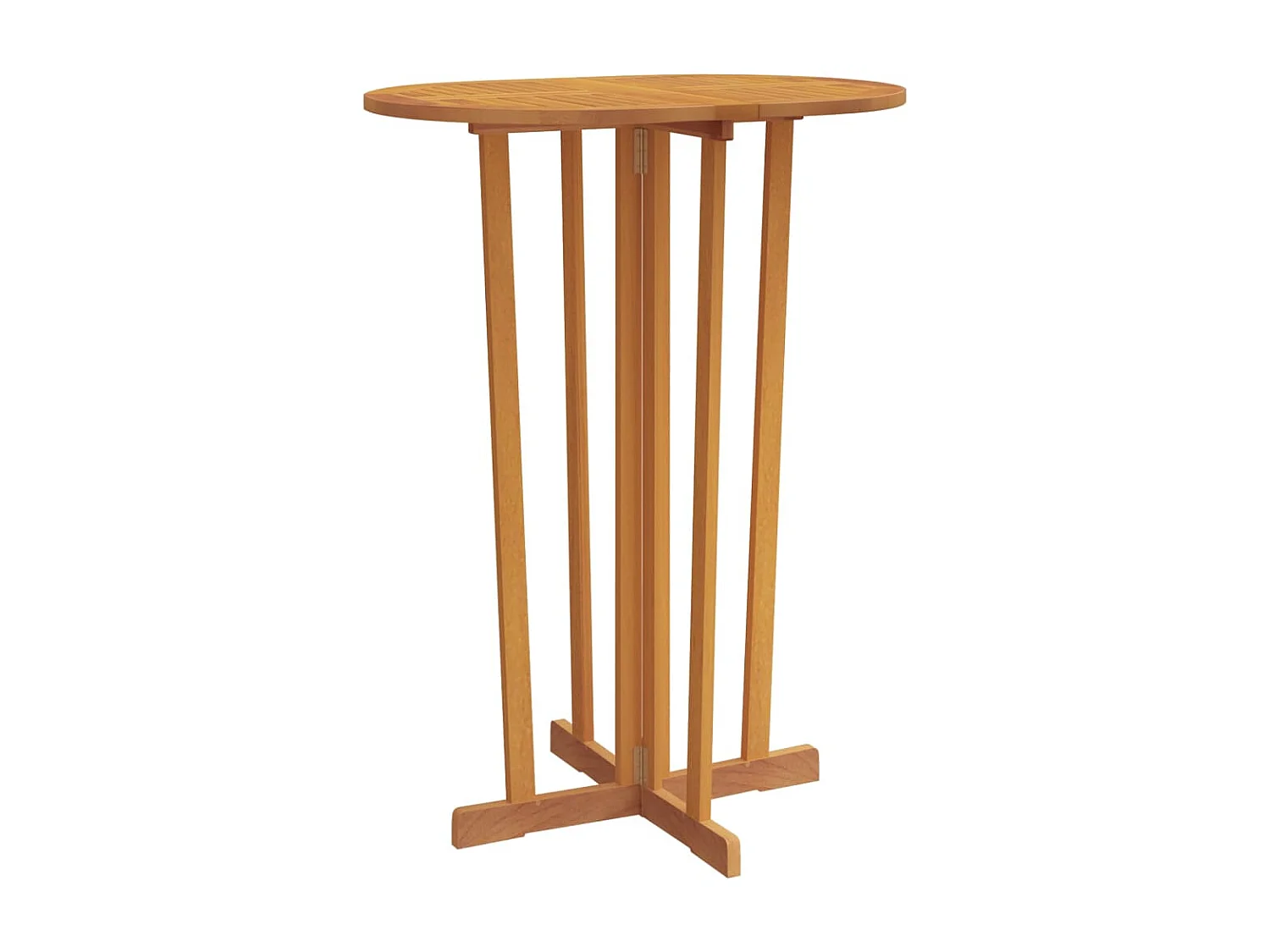 Ensemble de bar pliable 5 pcs Bois de teck massif