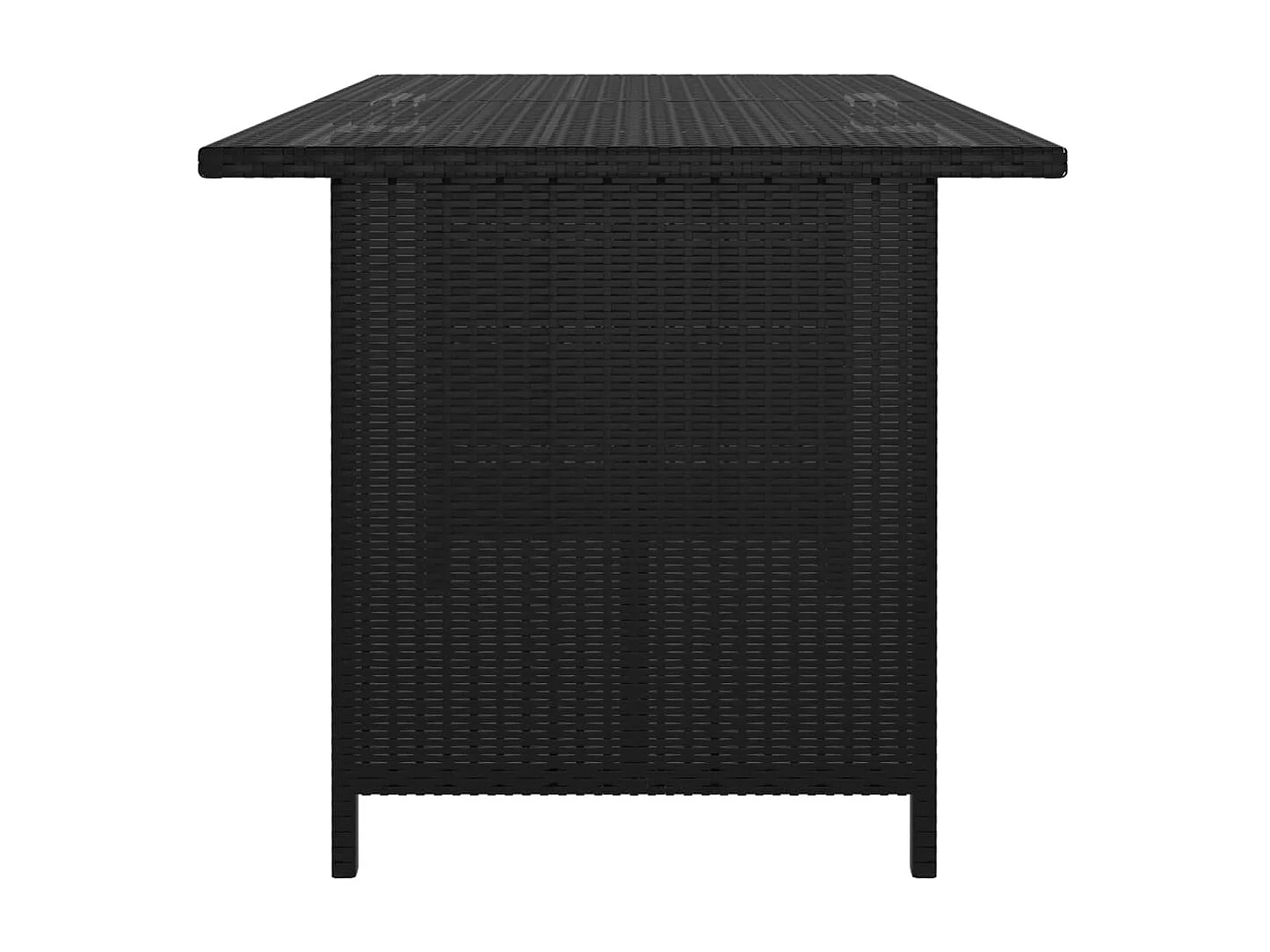 Salon de jardin 9 pcs avec coussins Résine tressée Noir 47