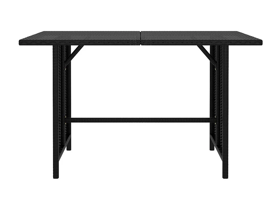 Salon de jardin 9 pcs avec coussins Résine tressée Noir 47