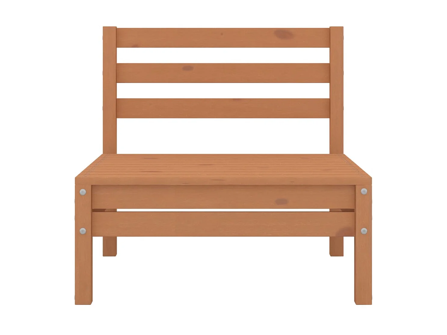 Salon de jardin 4 pcs Bois de pin massif Marron miel