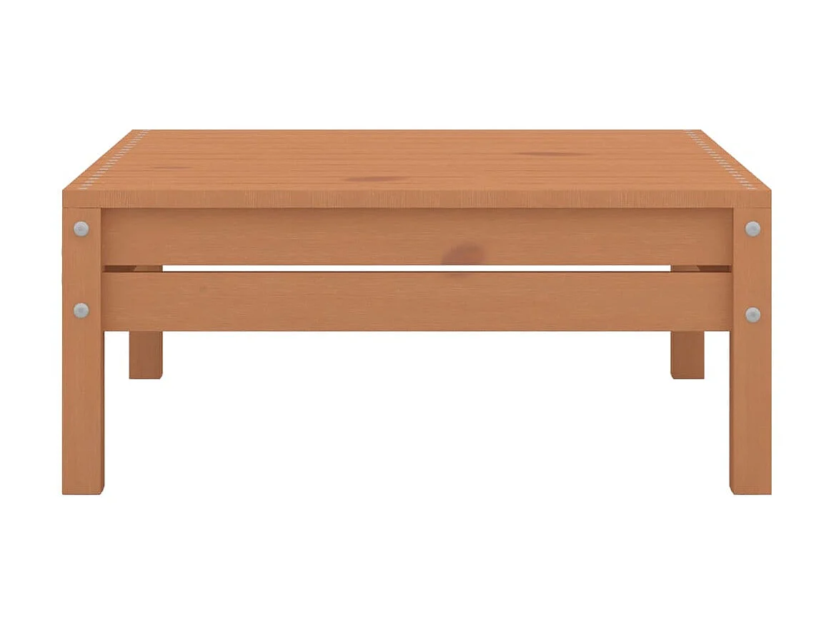 Salon de jardin 4 pcs Bois de pin massif Marron miel