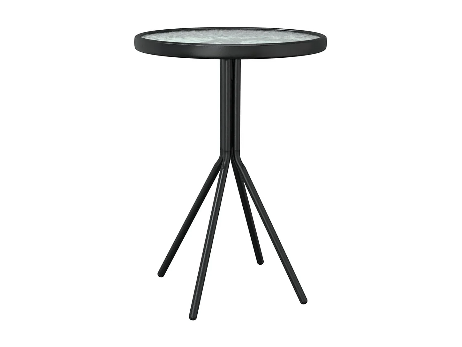 Ensemble de bistro 3 pcs Acier Noir 2