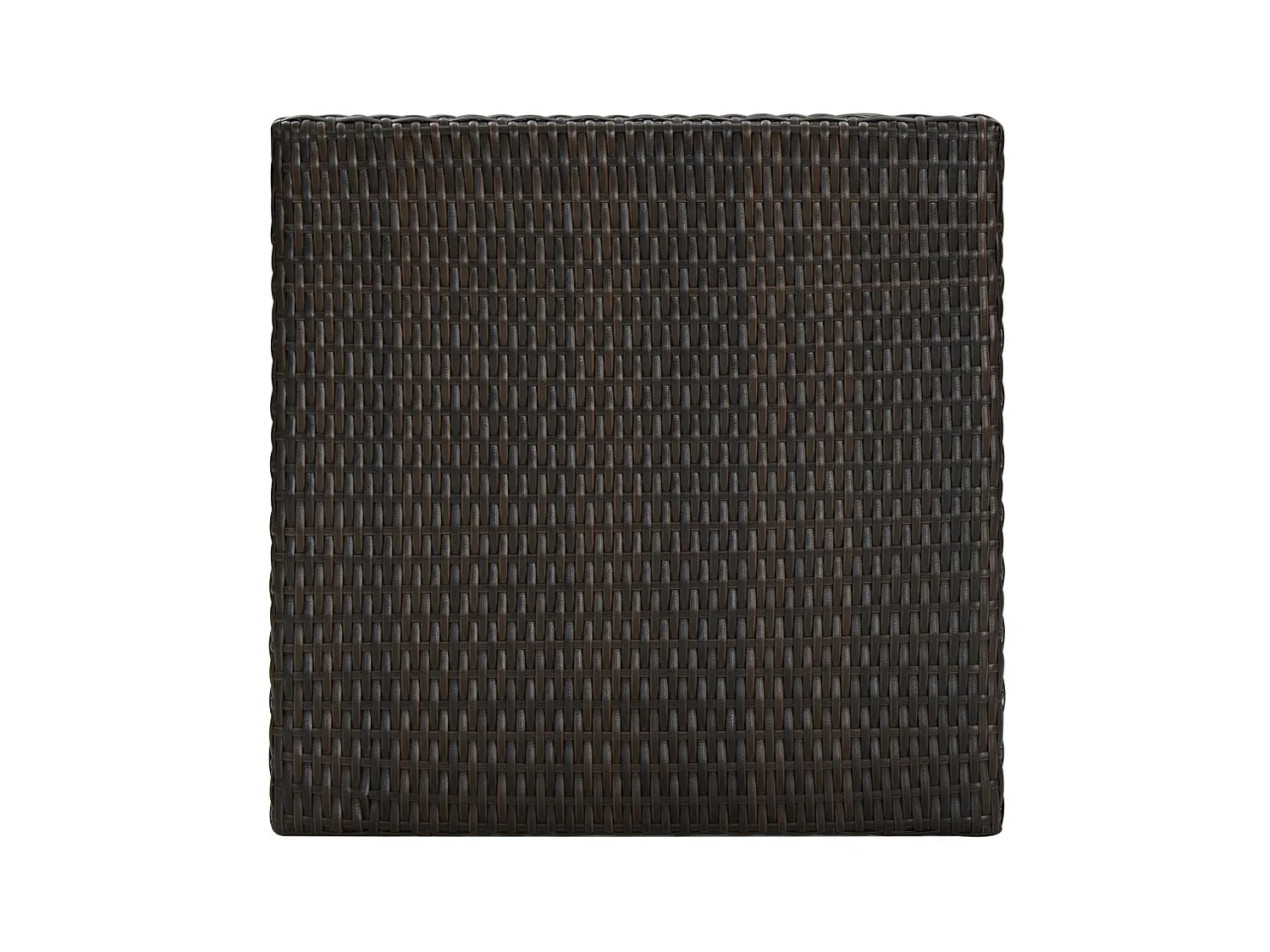 Jeu de bar de jardin 5pcs avec accoudoirs Résine tressée Marron