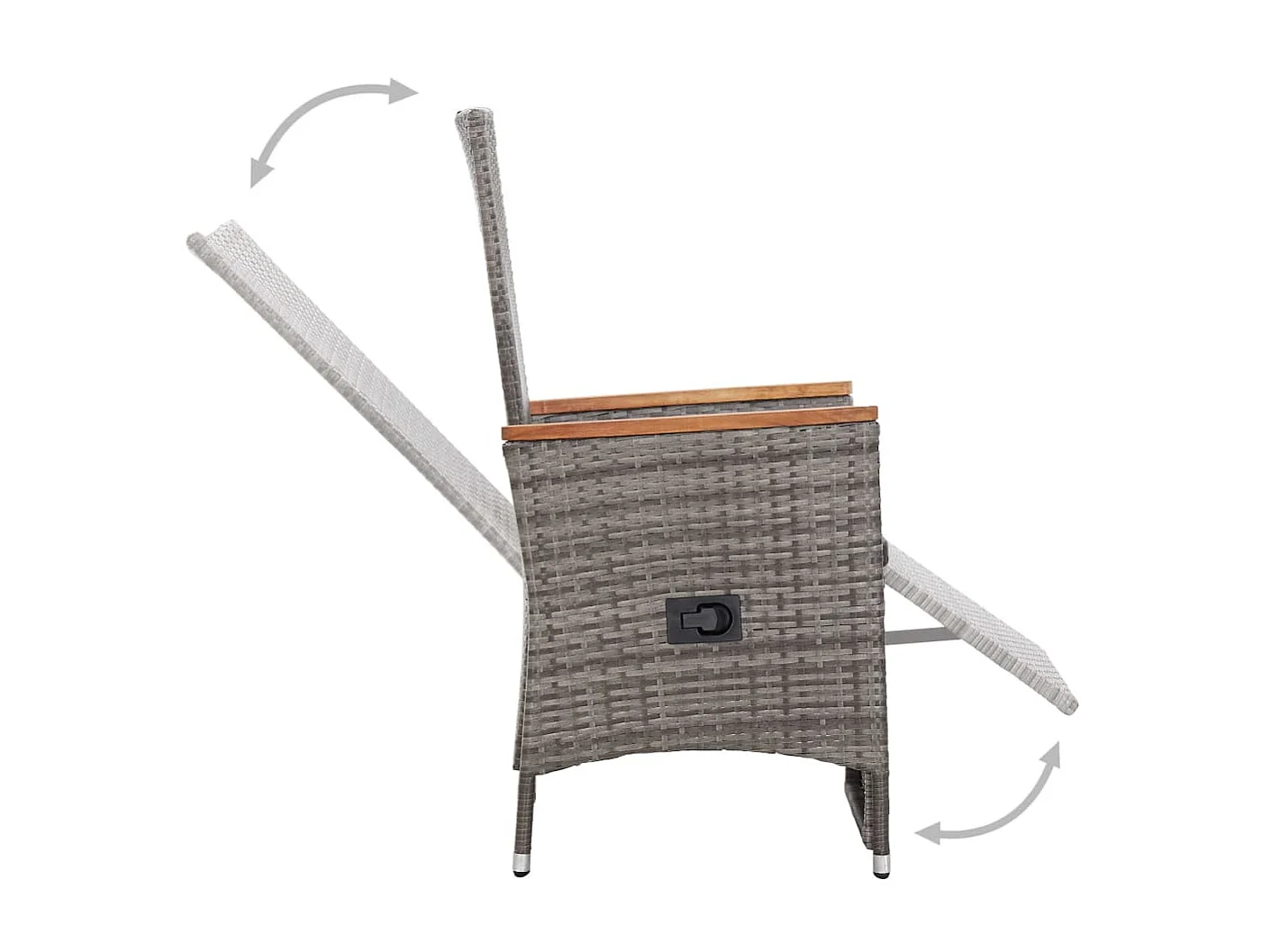 Salon de jardin 3 pcs avec coussins Résine tressée Gris 16