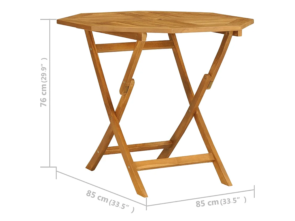 Salon de jardin 5 pcs Bois de teck massif 15