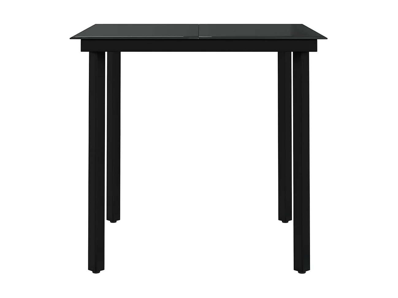 Ensemble de salle à manger d'extérieur 3 pcs Marron et noir