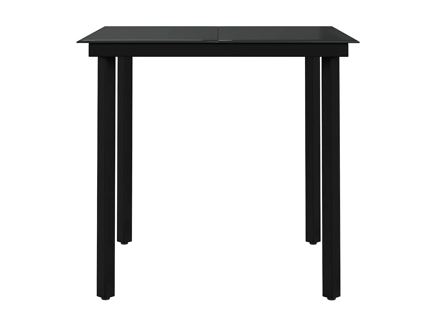 Ensemble de salle à manger d'extérieur 3 pcs Marron et noir