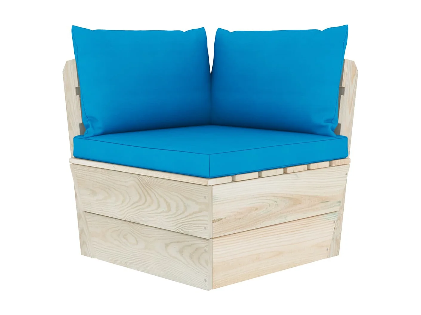 Salon de jardin palette 6 pcs avec coussins Épicéa imprégné 81