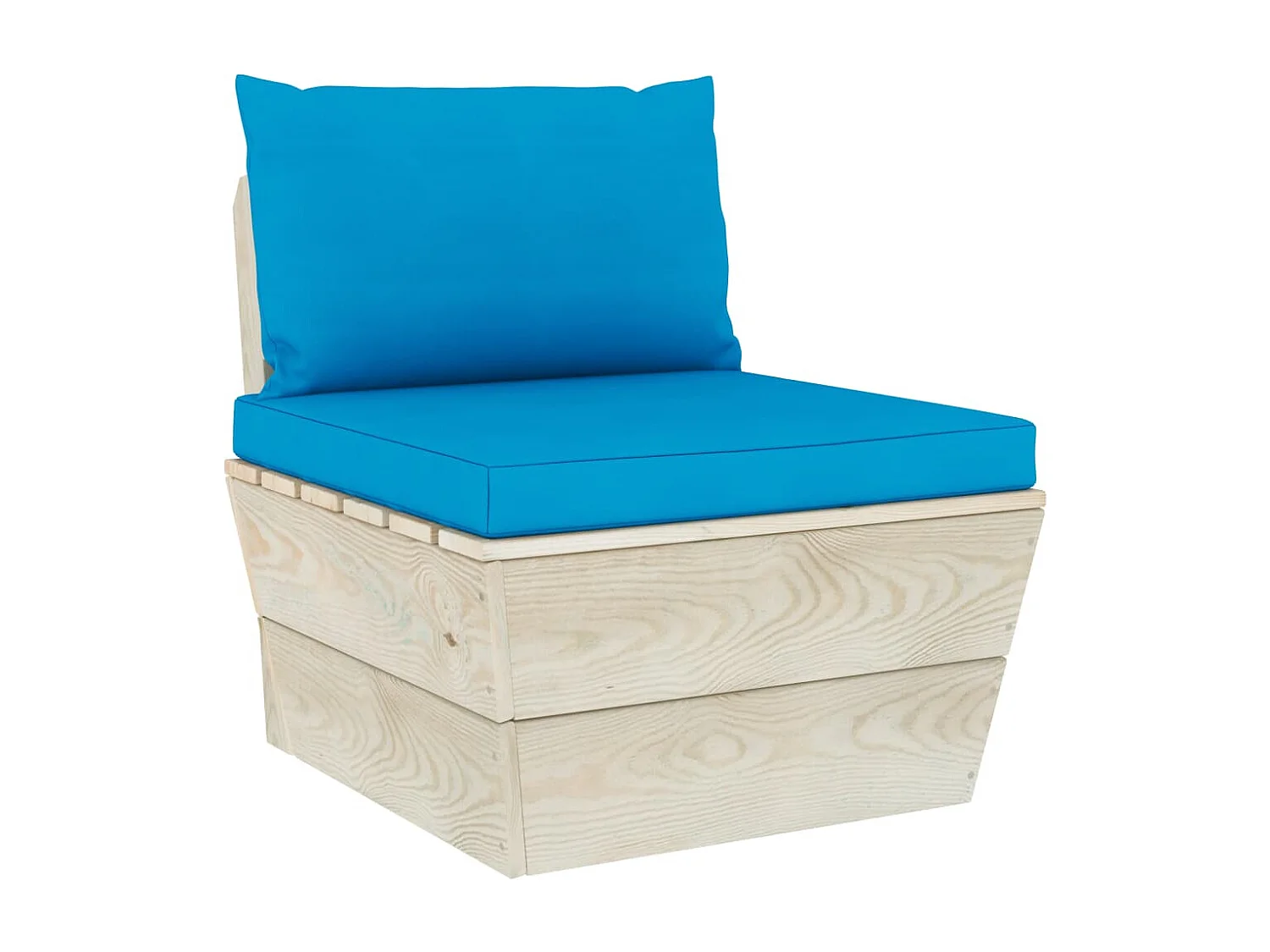 Salon de jardin palette 6 pcs avec coussins Épicéa imprégné 81