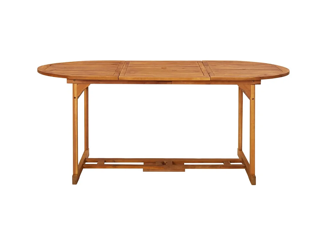 Mobilier à dîner de jardin 9 pcs Bois d'acacia massif