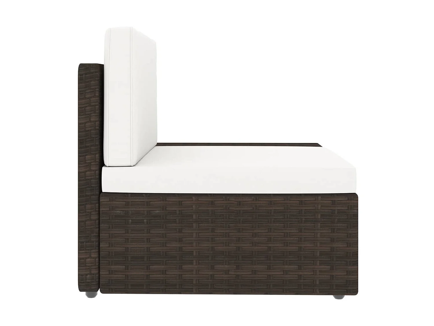 Salon de jardin 5 pcs Résine tressée Marron 2