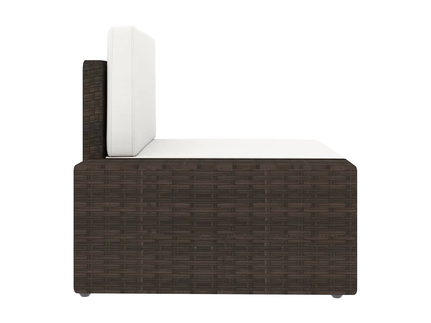 Salon de jardin 5 pcs Résine tressée Marron 2