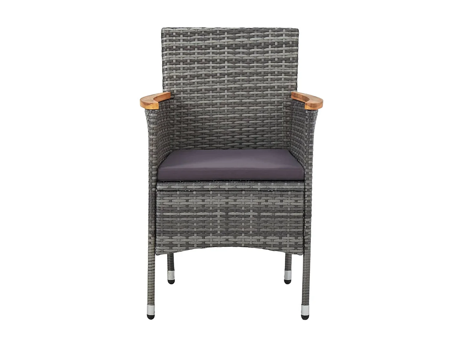 Ensemble de salle à manger de jardin 3 pcs Gris 28