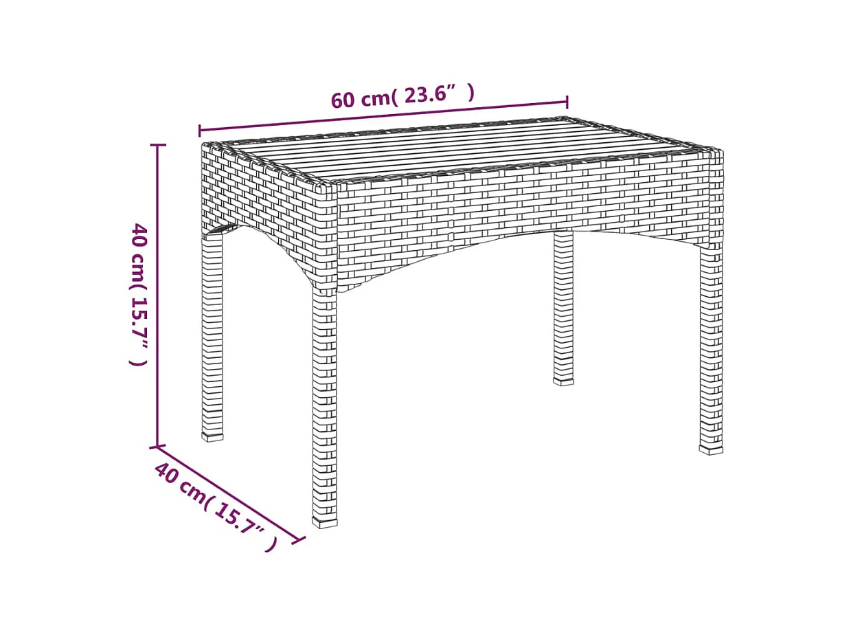 Ensemble de salle à manger de jardin 4 pcs avec coussins noir