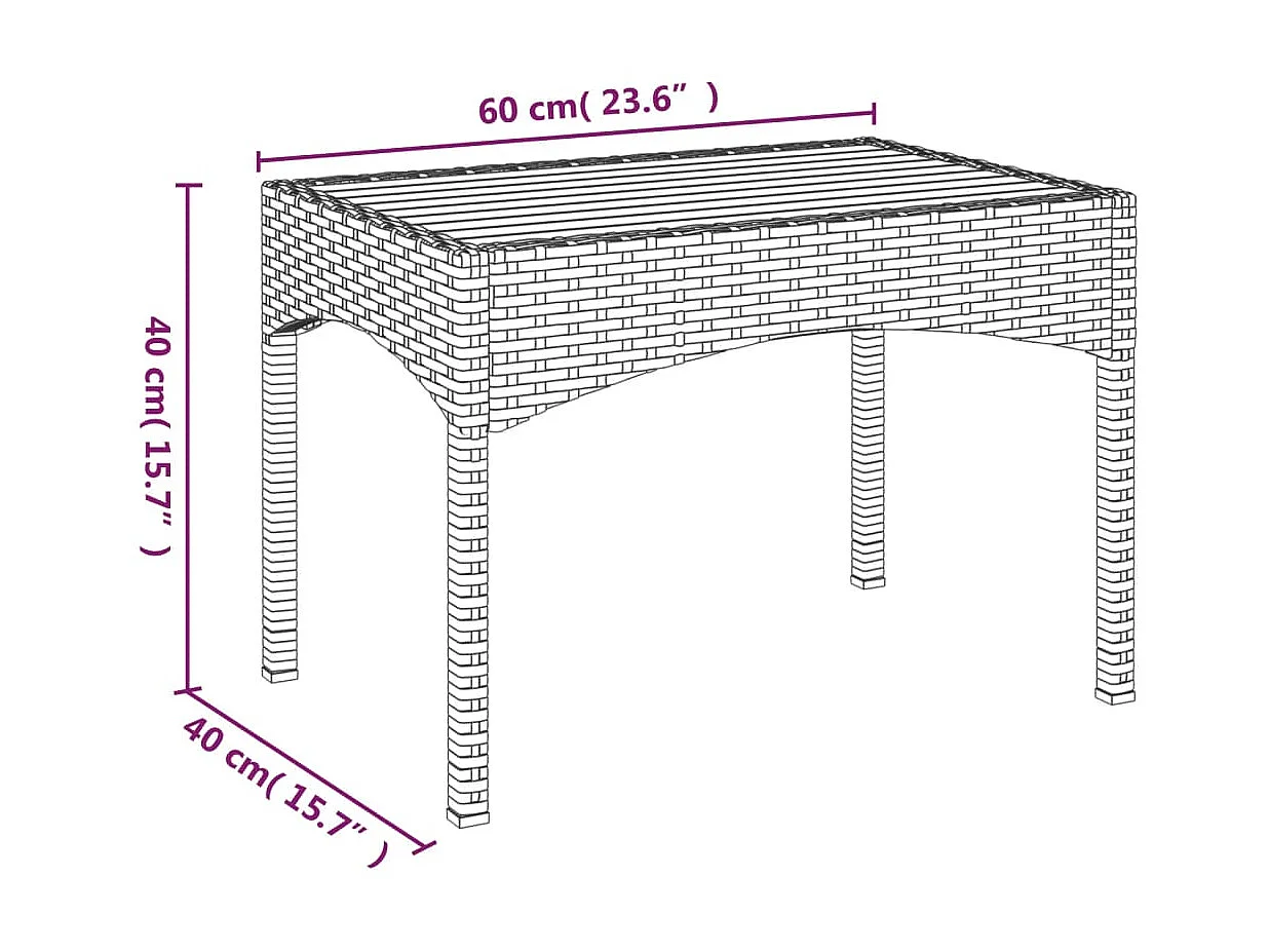 Ensemble de salle à manger de jardin 4 pcs avec coussins noir