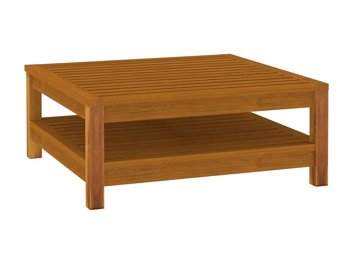 Salon de jardin 5 pcs avec coussin Bois d'acacia solide