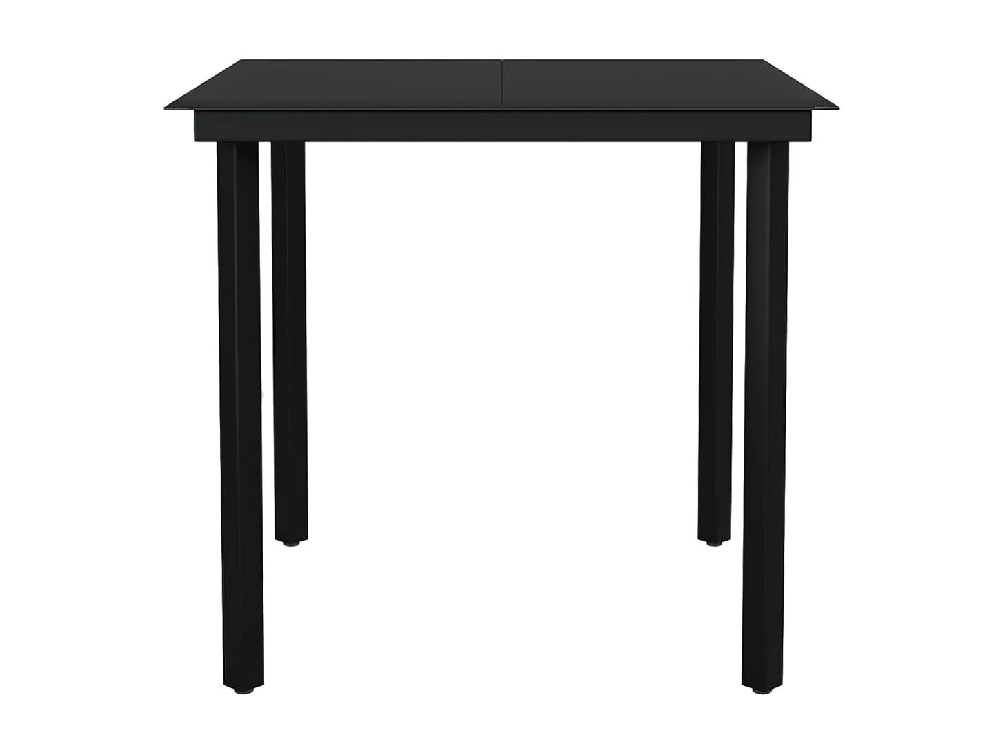 Ensemble de salle à manger de jardin 3 pcs Noir 9