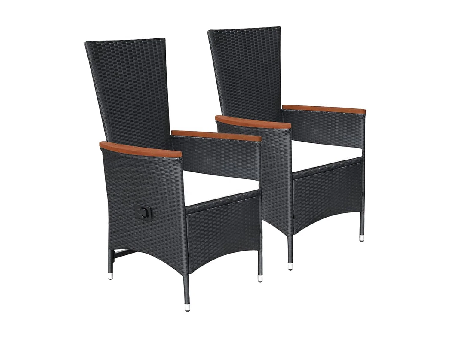 Ensemble de salle à manger de jardin 3 pcs Noir 44