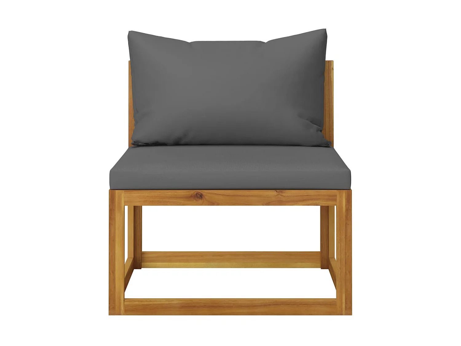 Salon de jardin 10 pcs avec coussin Bois d'acacia solide