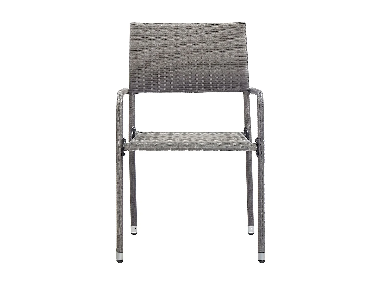 Ensemble de salle à manger de jardin 3 pcs Gris 4