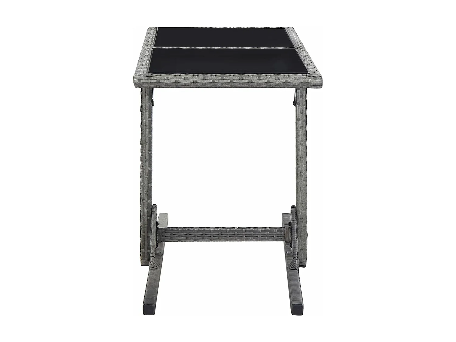 Ensemble de salle à manger de jardin 3 pcs Gris 4