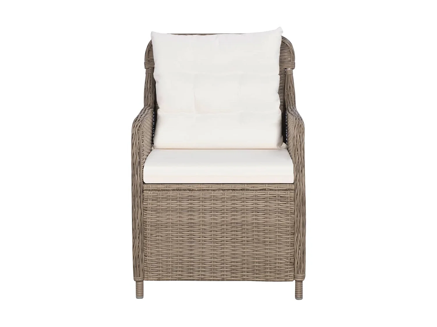 Ensemble de salle à manger de jardin 5 pcs Marron 9