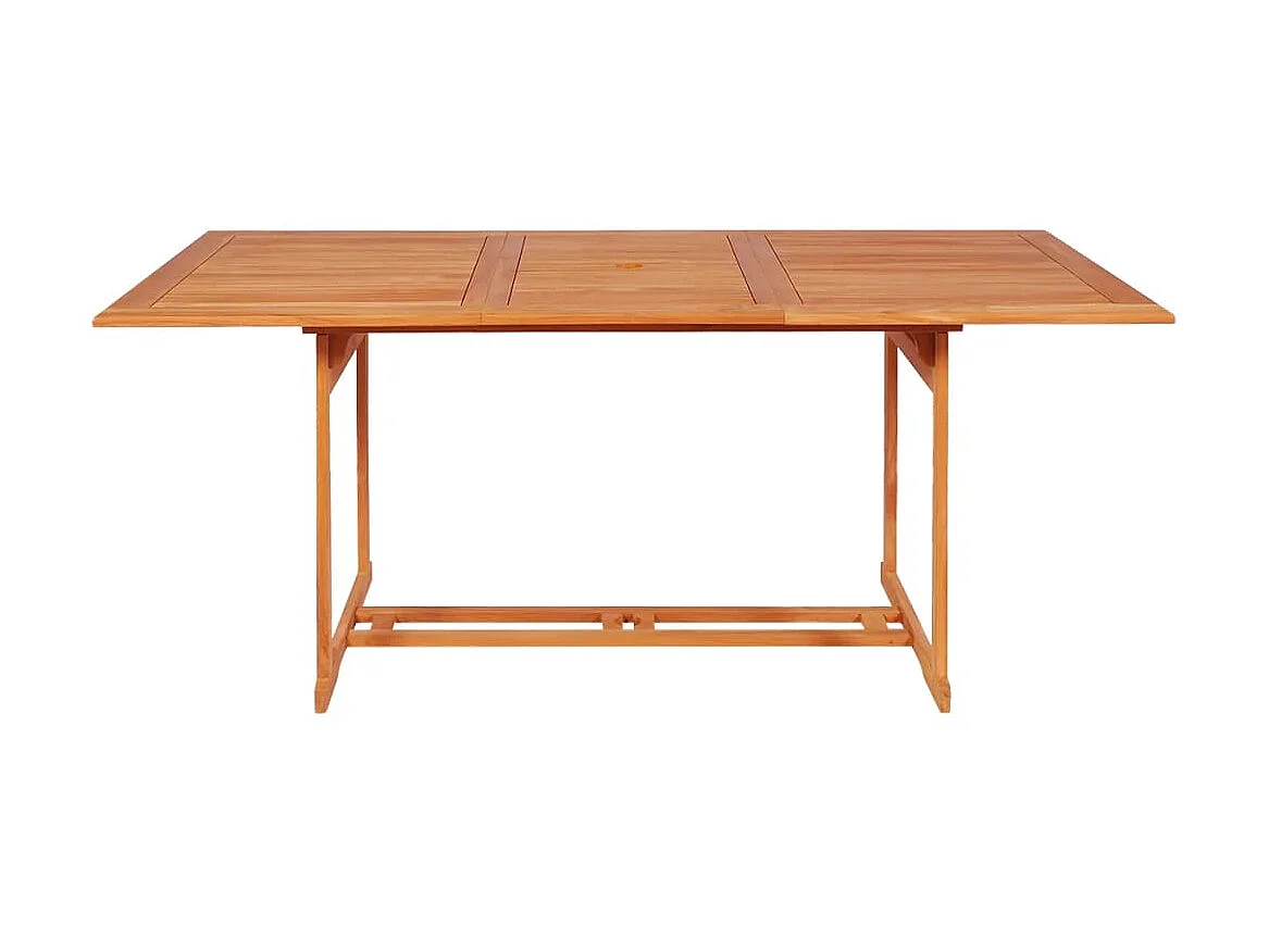 Ensemble de salle à manger de jardin 9 pcs Bois de teck massif 5