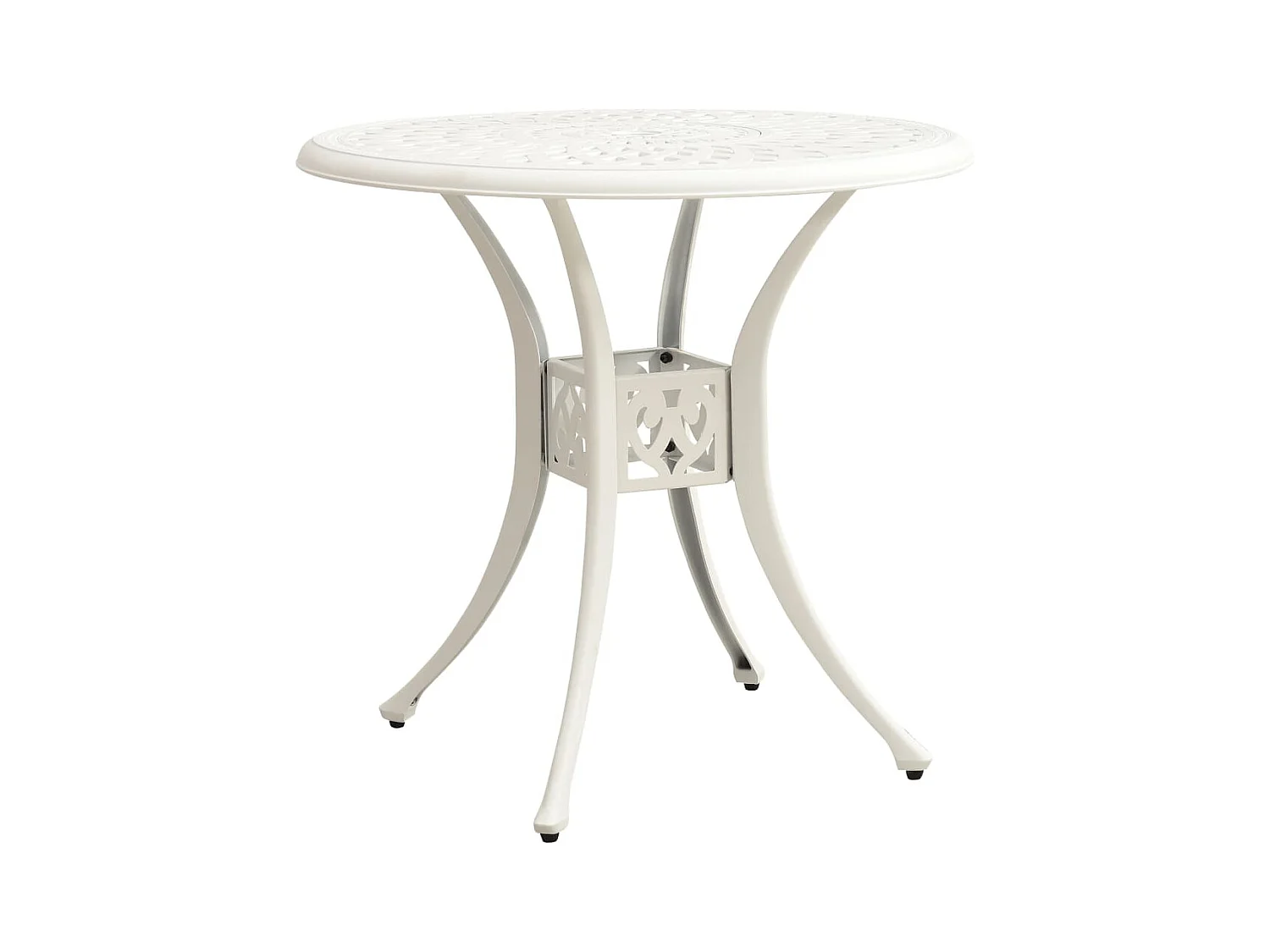 Ensemble de bistro 5 pcs Aluminium coulé Blanc 6