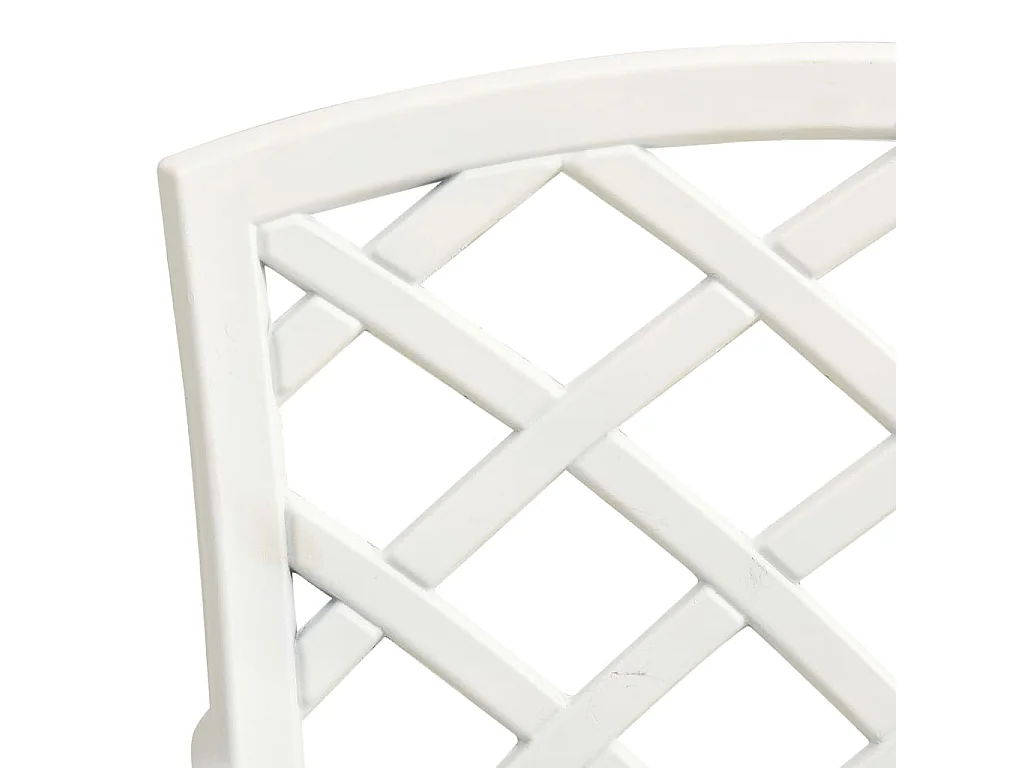 Ensemble de bistro 5 pcs Aluminium coulé Blanc 6